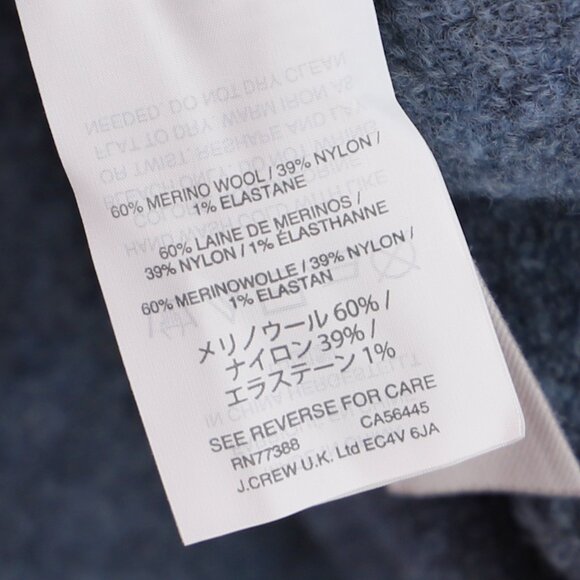 NWT J.CREW Stretch Bouclé Cardigan Sweater in Heather Lagoon Blue Boucle Size XL - Picture 10 of 10